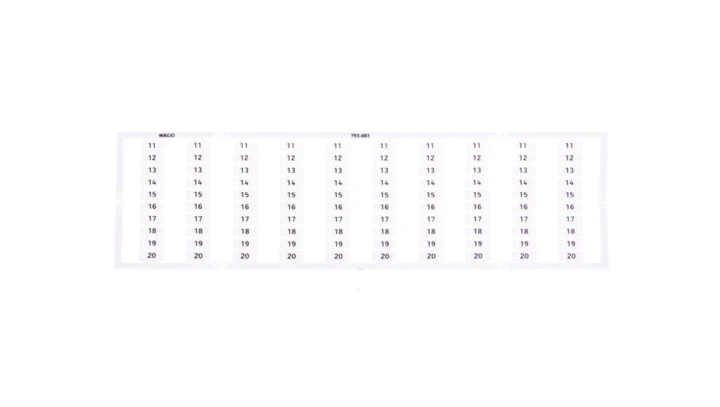 Oznaczniki WMB 10x 11-20 793-603 /5szt./