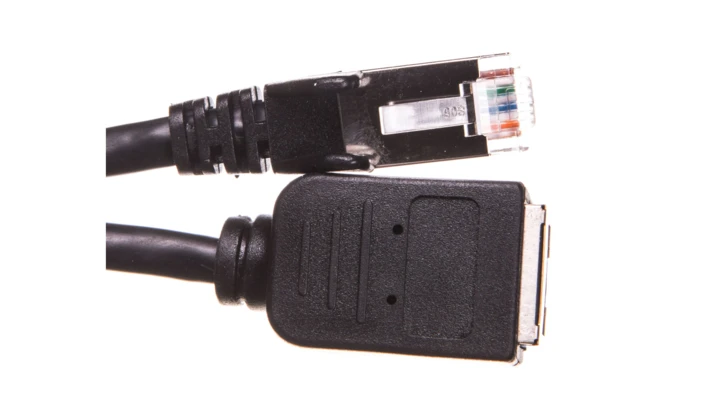 Przedłużacz kabla krosowego F/UTP kat.5e czarny 10m 91885