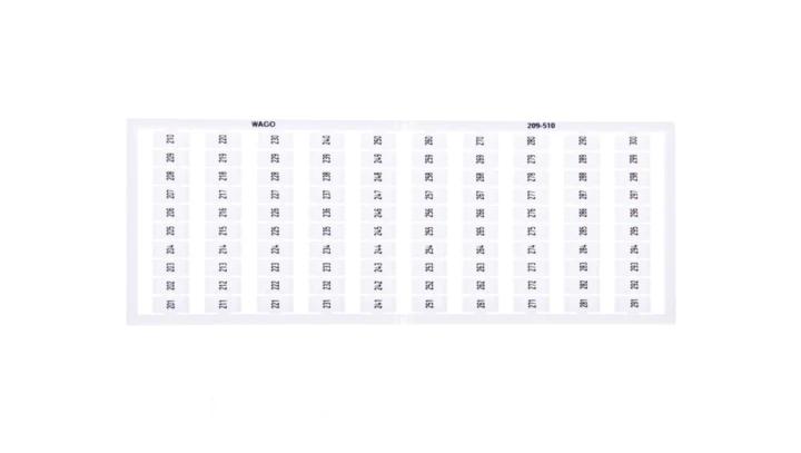 Ramka z oznacznikami 1x 201-300 209-510 /5szt./