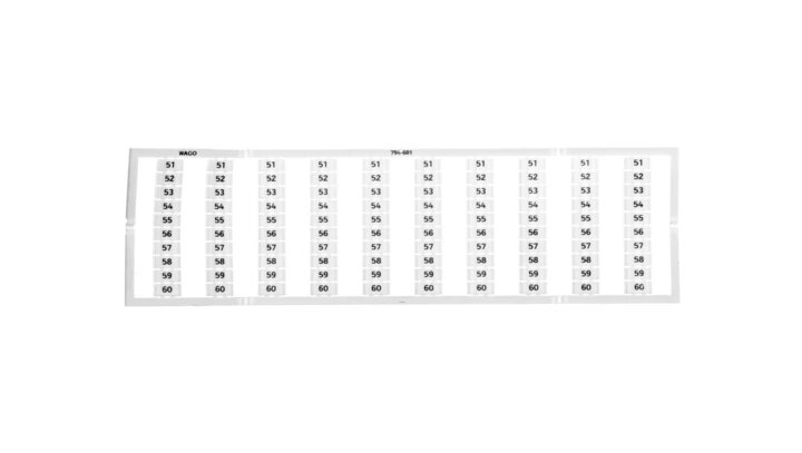 Oznaczniki WMB 10x 51-60 794-601 /5szt./