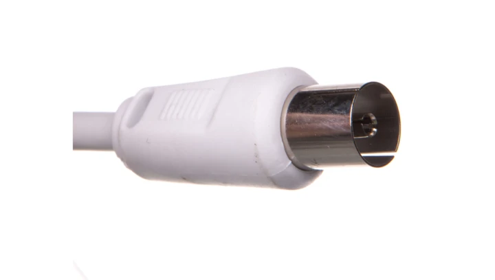 Przewód antenowy IEC 7,5m biały 50726