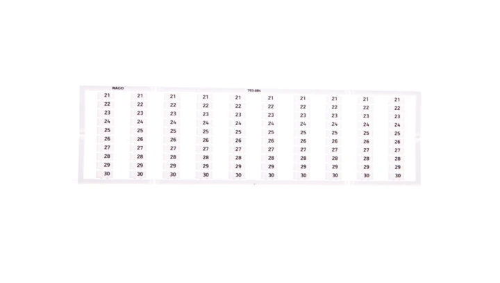 Oznaczniki WMB 10x 21-30 793-604 /5szt./