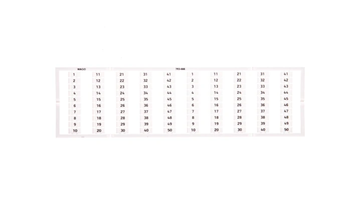 Oznaczniki WMB 2x 1-50 793-666 /5szt./