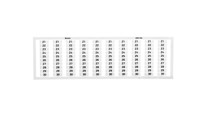 Ramka z oznacznikami 10x 21-30 209-704 /5szt./
