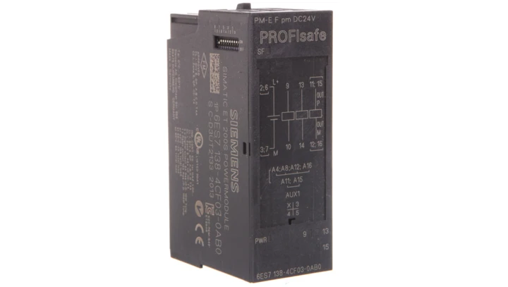 SIMATIC DP Moduł zasilający 24V DC Profisafe dla ET 200S 6ES7138-4CF03-0AB0