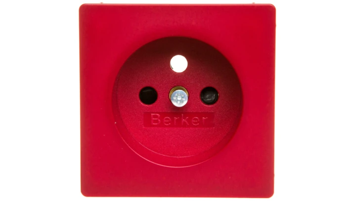 Q.1/Q.3/Q.7 Płytka czołowa gniazda z/u czerwony aksamit 3965766012