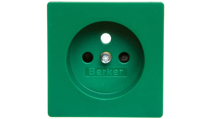 Q.1/Q.3/Q.7 Płytka czołowa gniazda z/u zielony aksamit 3965766013