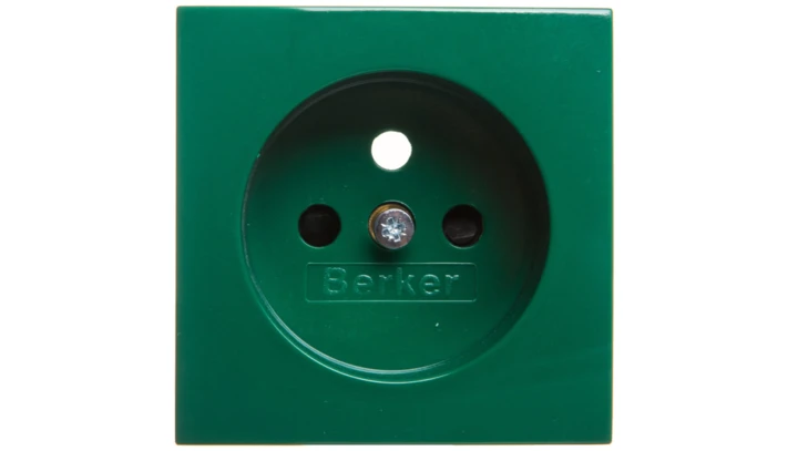 S.1/B.3/B.7 Płytka czołowa gniazda z/u z przesłonami zielony połysk 3965768963