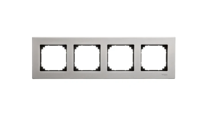 Merten M-Elegance Ramka poczwórna metalowa tytanowy MTN403405
