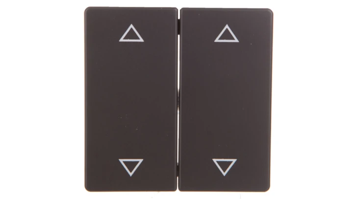 Q.1/Q.3 Klawisze z nadrukiem symbolu /strzałki/ do łącznika 2-klawiszowego antracyt aksamit 16446086