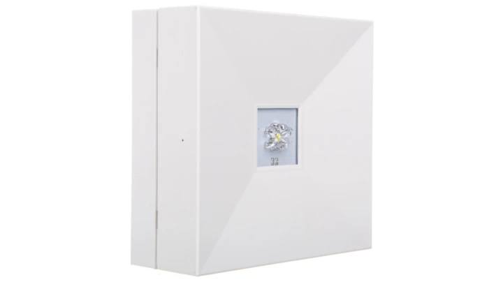 Oprawa awaryjna LOVATO II LED 1W (opt. road) 140lm 1h jednozadaniowa autotest biała LV2R/1W/B/1/SE/AT/WH