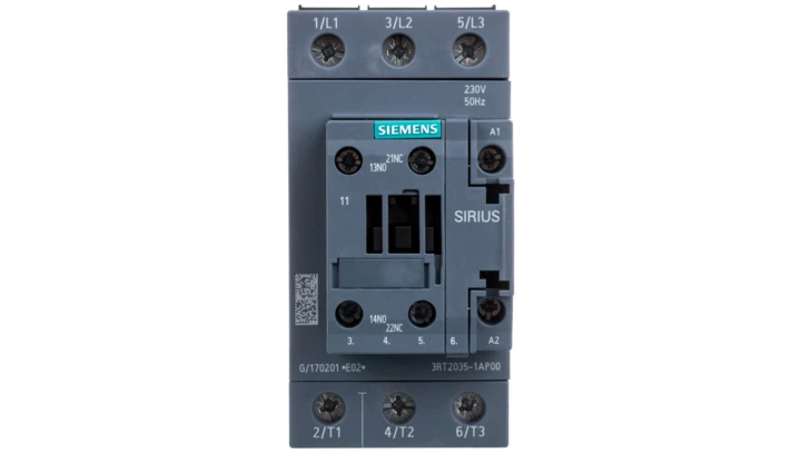 Stycznik mocy 40A 3P 18,5kW 230V AC 1Z 1R, wielkość S2 3RT2035-1AP00
