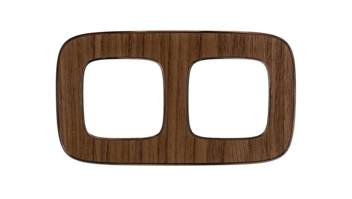 VALENA ALLURE Ramka podwójna orzechowy 754462