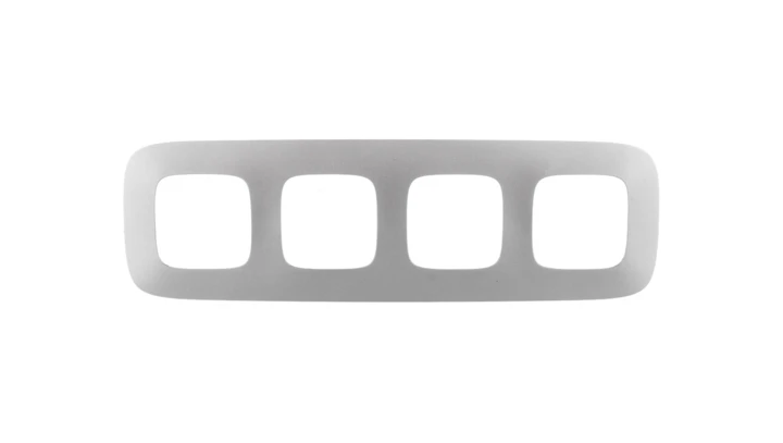 VALENA ALLURE Ramka poczwórna aluminium 754394