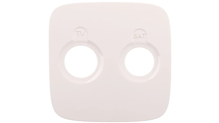 VALENA ALLURE Plakietka gniazda antenoweego tv-sat końcowego lub przelotowego lub zakończeniowego biały 754825