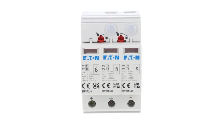 Ogranicznik przepięć B+C Typ T1+T2 2P+N 15kA 3,7kV 1000V DC SPPVT12-10-2+PE 177256