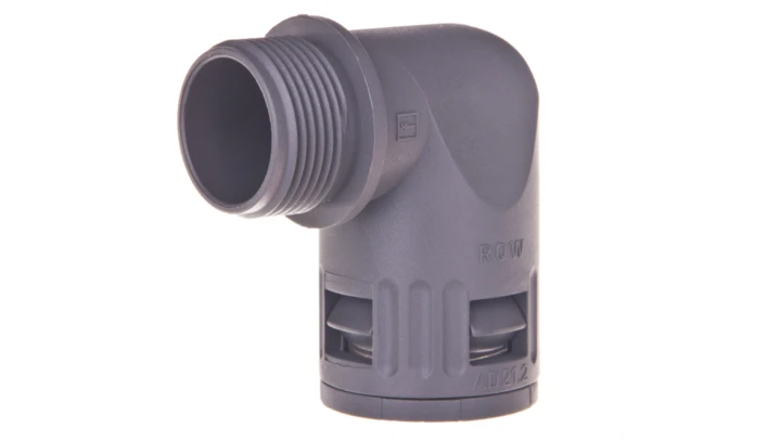 Dławnica kątowa do węża osłonowego PG16 IP68 SILVYN KLICK 90 stopni 16 szara 61801040 /50szt./