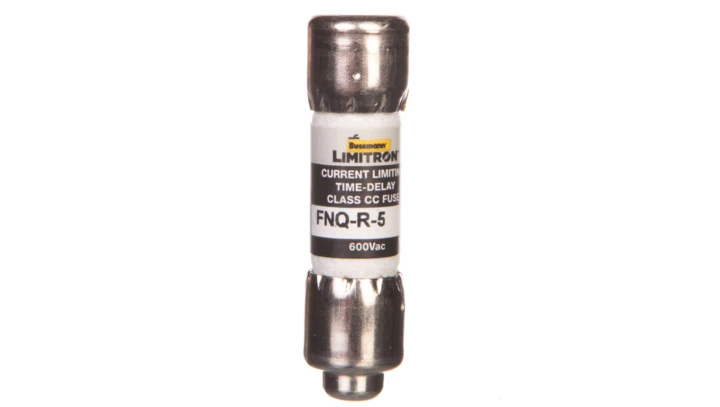 Wkładka bezpiecznikowa cylindryczna 10x38mm 5A 600V AC, klasa CC, zwłoczna FNQ-R-5