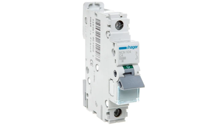 Wyłącznik nadprądowy 1P C 4A 10kA AC NCN104
