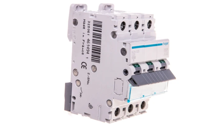 Wyłącznik nadprądowy 3P C 25A 10kA AC MCB NCN325