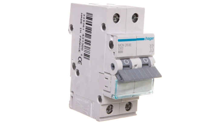 Wyłącznik nadprądowy 2P C 63A 6kA AC MCN263E