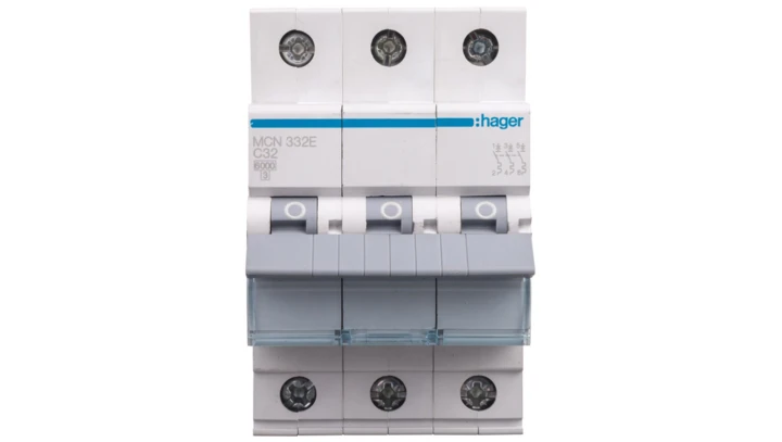 Wyłącznik nadprądowy 3P C 32A 6kA AC MCN332E