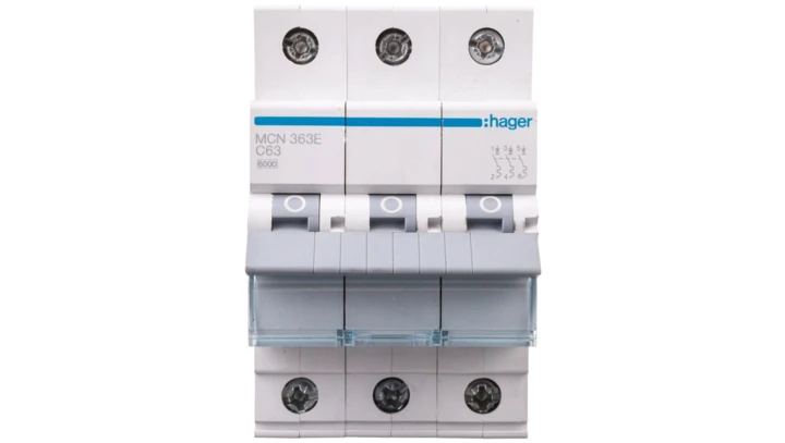 Wyłącznik nadprądowy 3P C 63A 6kA AC MCN363E