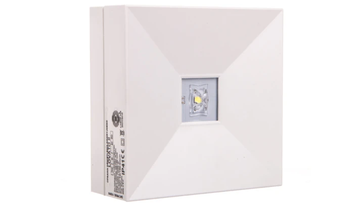 Oprawa awaryjna LOVATO II LED 2W (opt. universal) 240lm 1h jednozadaniowa biała LV2U/2W/C/1/SE/X/WH