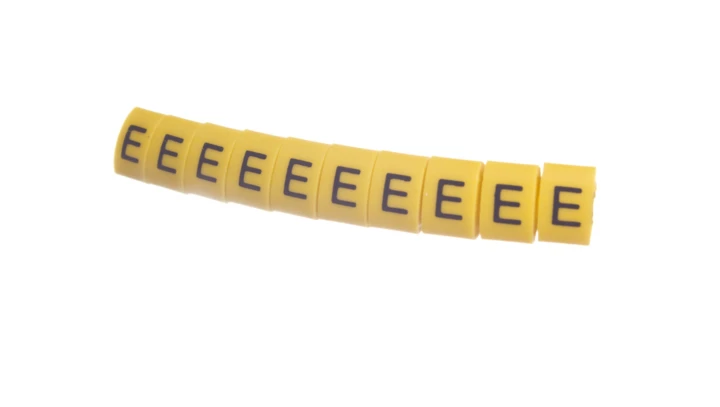 Oznacznik przewodów OZ-2/E żółty E04ZP-01020401600 /100szt./