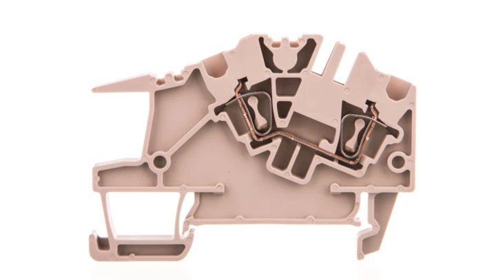 Złączka szynowa szeregowa 2-przewodowa sprężynowa 2,5mm2 beżowa ZDU 2.5 S 1808010000