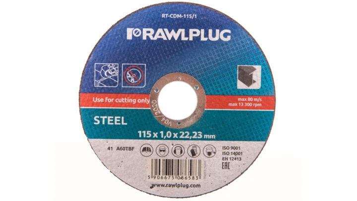 Ściernica korundowa do cięcia i szlifowania metalu 115x22,23mm RT-CDM-115/1 /25 szt./