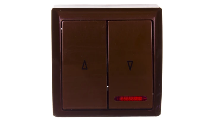 BIS Łącznik żaluzjowy z podświetleniem brązowy ŁN-7BS/24