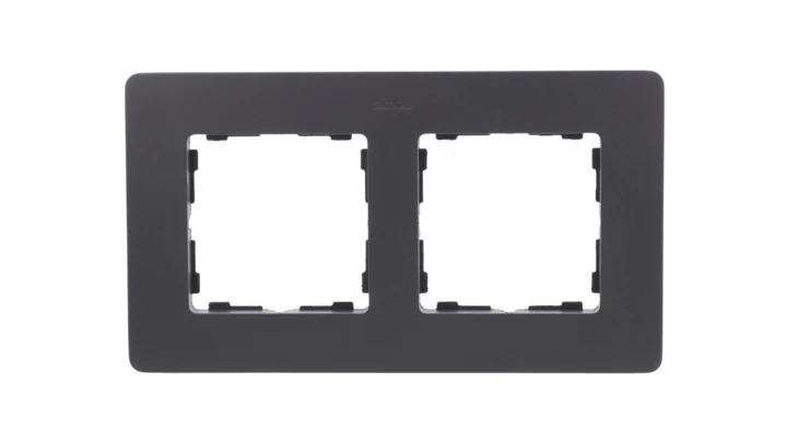 Simon Detail 82 Ramka podwójna Detail ORIGINAL-premium GRAFIT / podstawa Aluminiowa 8200620-238