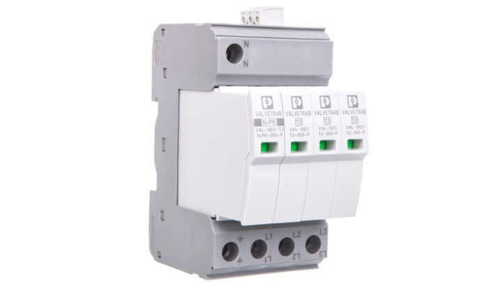 Ograniczniki przepięć Typ T2 4P 20kA 1,5kV 350V VAL-SEC-T2-3S-350-FM 2905340