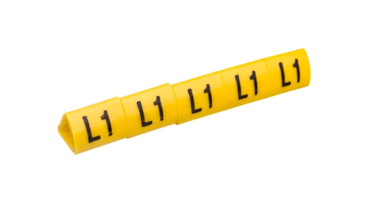 Oznacznik przewodów OZ-2/L1 żółty E04ZP-01020404800 /100szt./