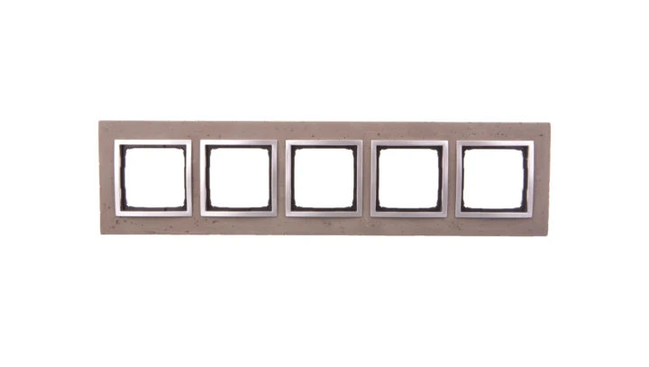Simon 54 Nature Ramka pięciokrotna beton - BUTTI CEMENTI DRN5/92
