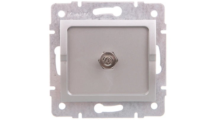 LOGI Gniazdo ekwipotencjalne Srebrny 25234