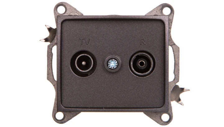 DOMO Gniazdo RTV końcowe grafit 011330041 24923