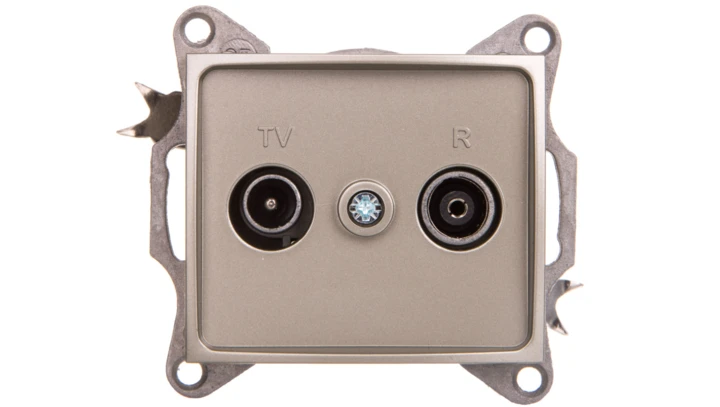 DOMO Gniazdo RTV końcowe szampańskie 011330050 25041