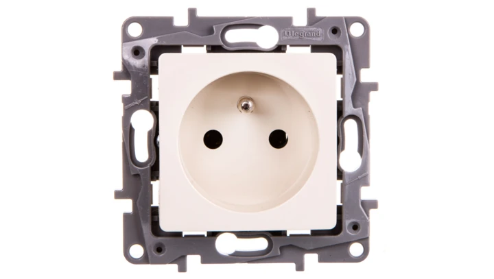 NILOE Gniazdo pojedyncze z/u 16 A 250 V kremowe 764640