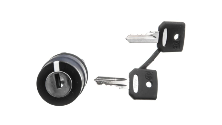 Napęd przełącznika 3 położeniowy z kluczem 455 z samopowrotem środek ZB5AG7