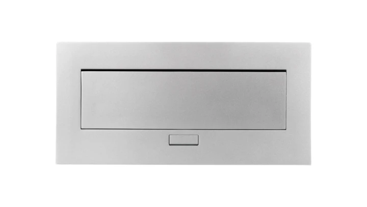 Przedłużacz biurkowy 223x108mm 3x gniazdo SHUCKO aluminium AE-PB03GS-53