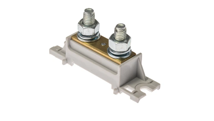 Zacisk prądowy 2x35mm2 szary bez pokrywy na szynę TH35 E.4120SP-BP