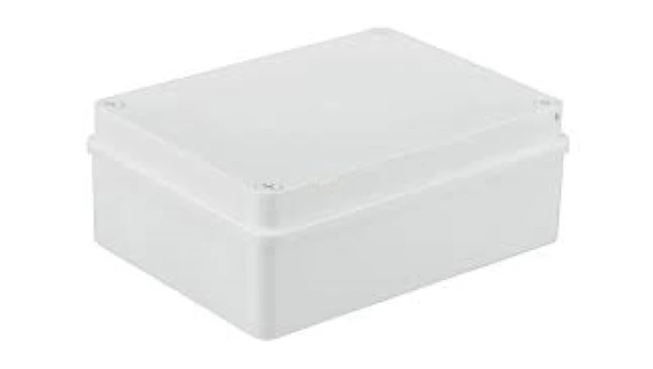 Puszka n/t hermetyczna 190x140x70 bez dławików IP56 biała S-BOX 416B