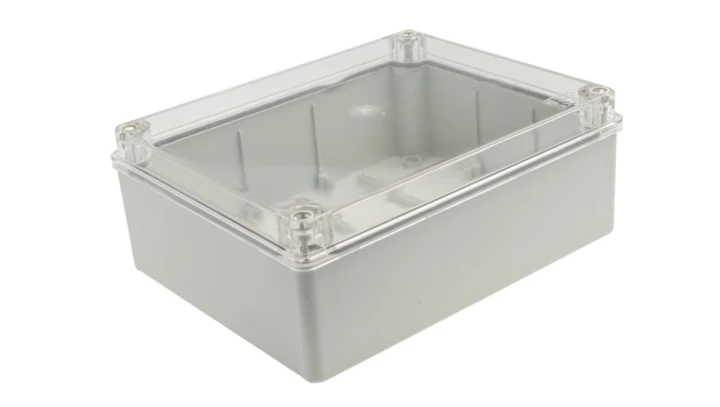 Puszka n/t hermetyczna 240x190x190 bez dławików IP56 pokrywa przezroczysta S-BOX 516-P