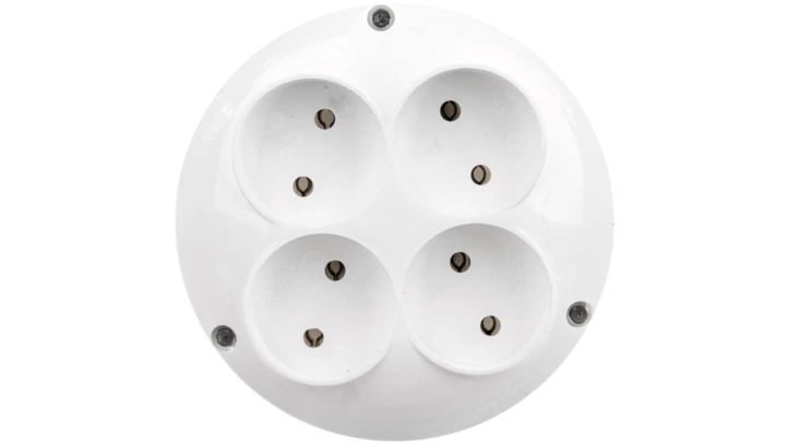Rozgałęźnik wtyczkowy 4-gniazda b/u RO-4