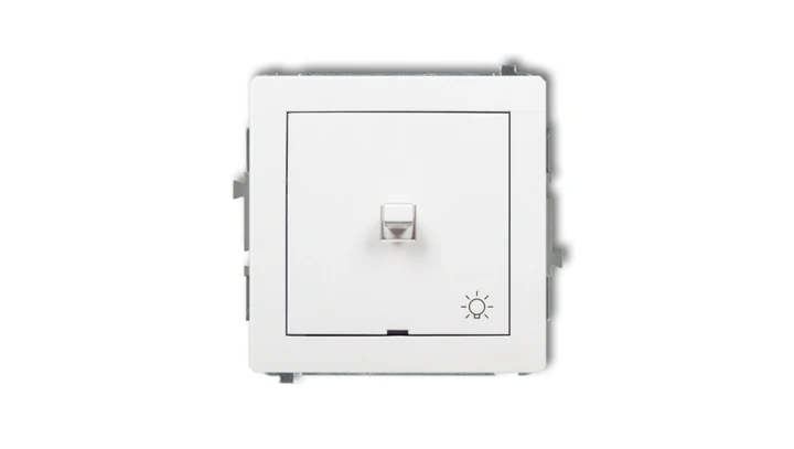 DECO Przycisk /światło/ w stylu amerykańskim biały DWPUS-5