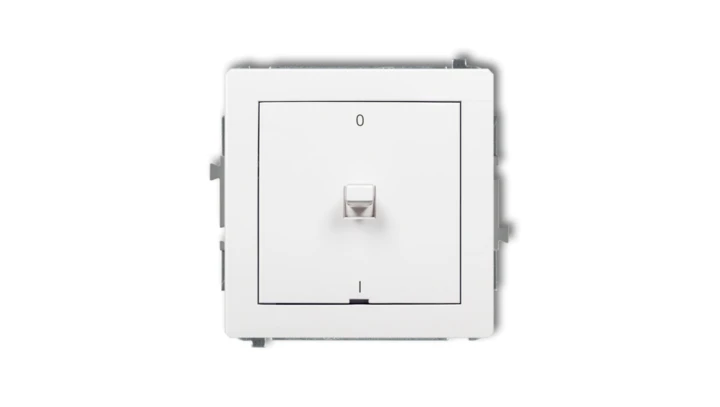 DECO Łącznik dwubiegunowego w stylu amerykańskim biały DWPUS-9