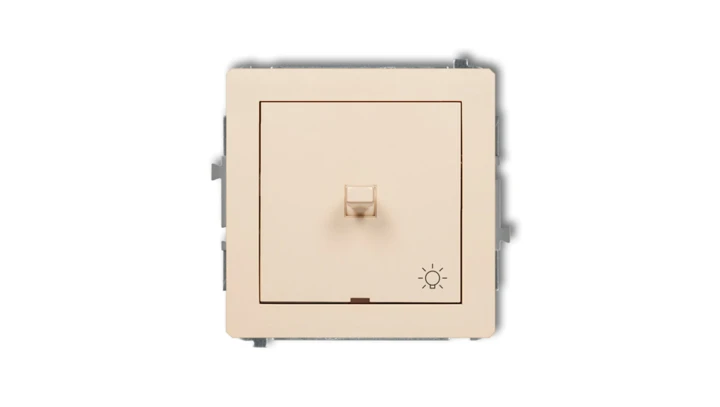 DECO Przycisk /światło/ w stylu amerykańskim beżowy 1DWPUS-5
