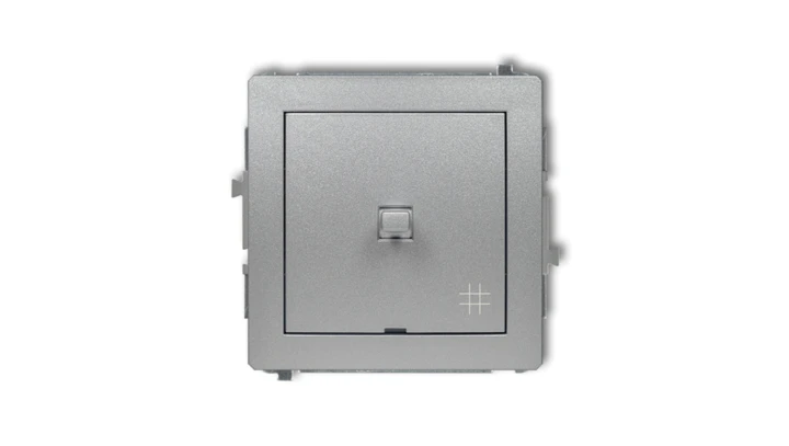 DECO Łącznik krzyżowy w stylu amerykańskim srebrny metalik 7DWPUS-6